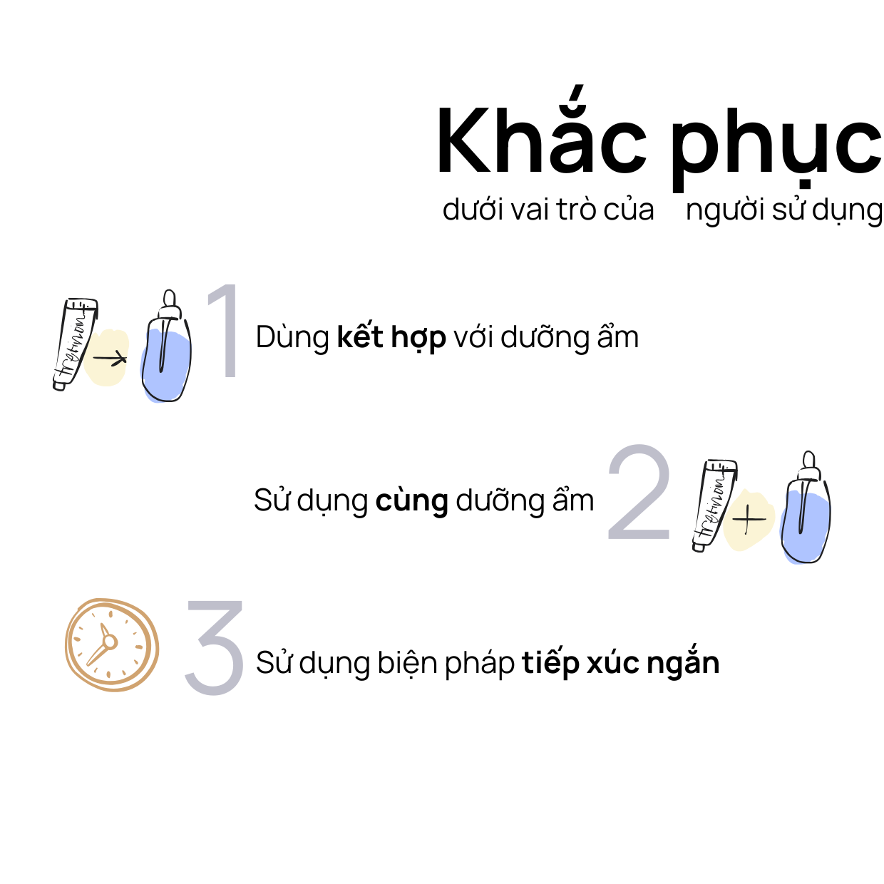 khắc phục tác dụng phụ của tretinoin dưới vai trò của người sử dụng