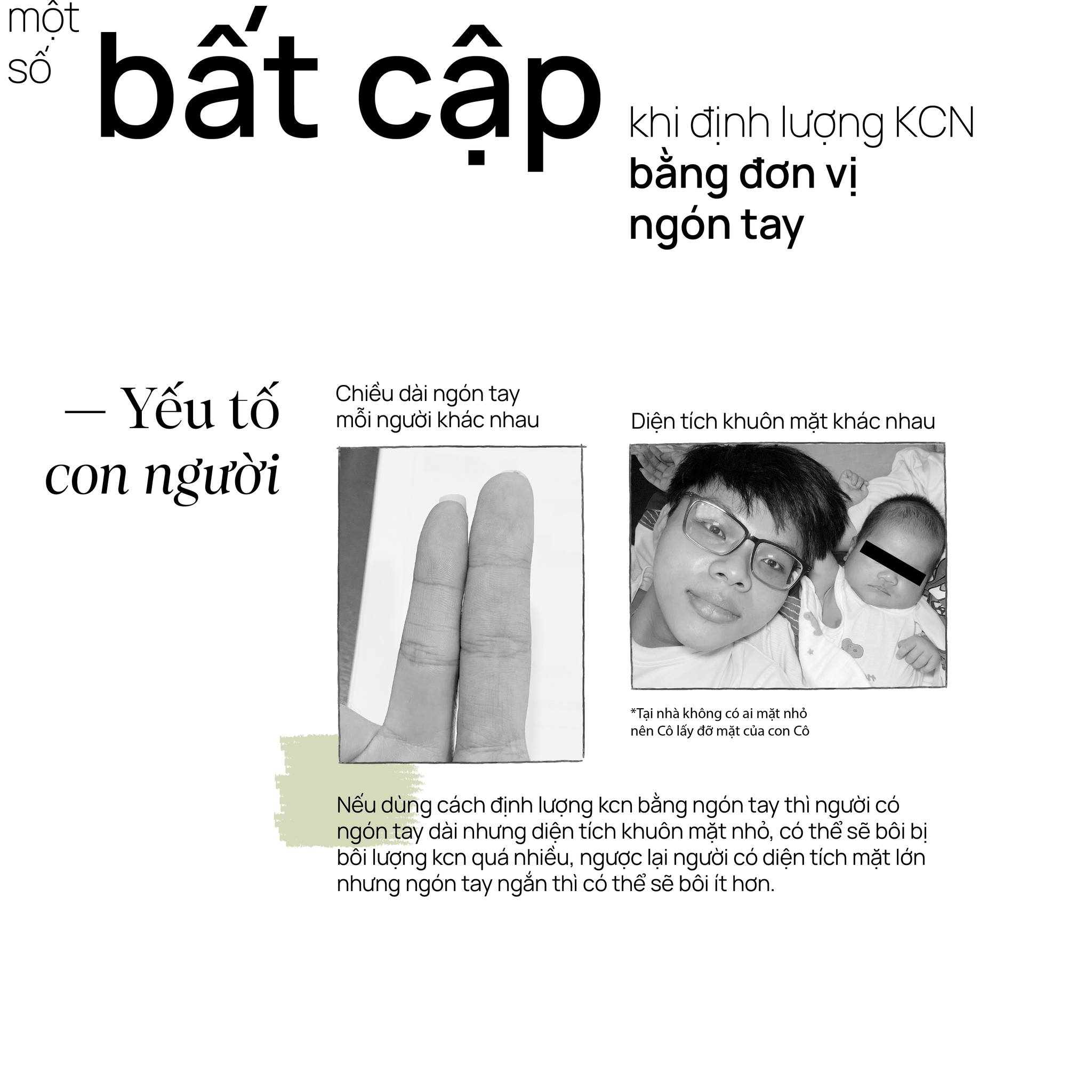 Một số bất cập khi định lượng kem chống nắng bằng đơn vị ngón tay - Yếu tố con người