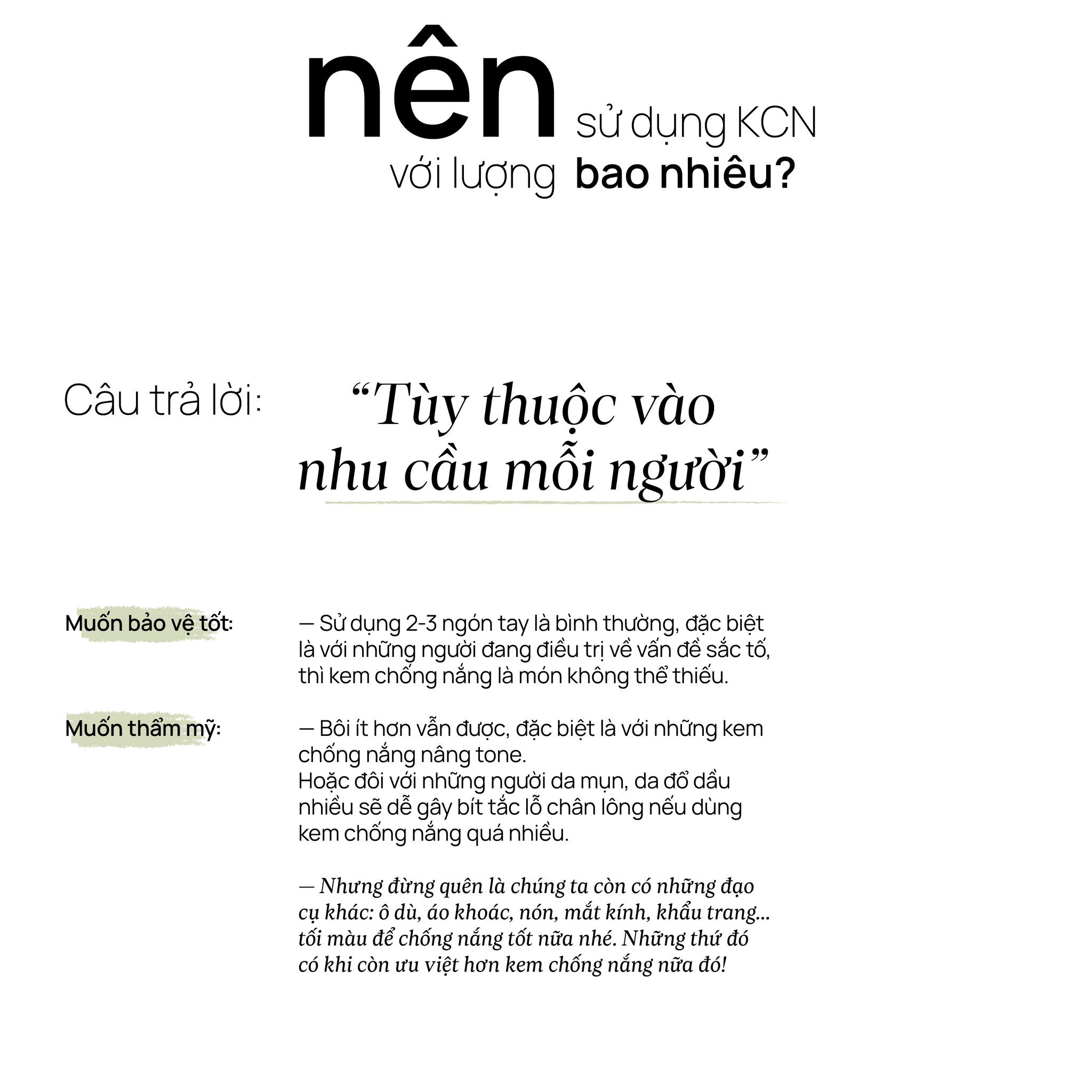 Nên sử dụng kem chống nắng với lượng bao nhiêu 